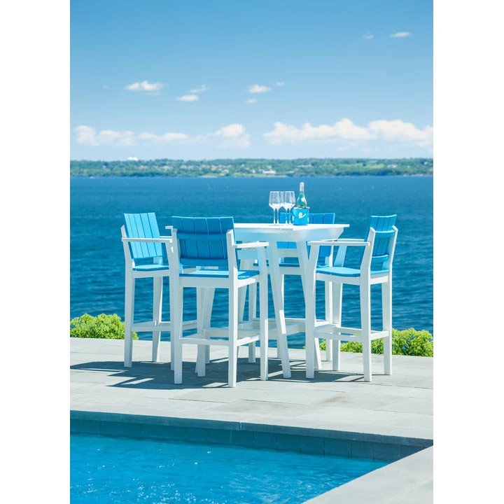 SC279-Seaside Casual-Mad Bar Table 33" X 33"-Pangaea Patio