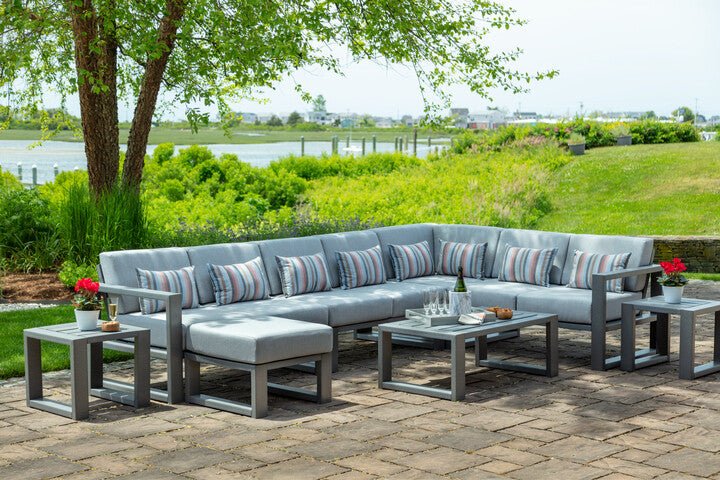 SC712-Seaside Casual-Mia Double Armless Loveseat-Pangaea Patio