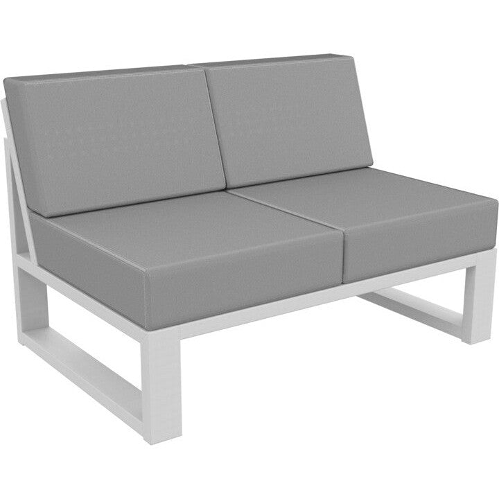 SC712-Seaside Casual-Mia Double Armless Loveseat-Pangaea Patio