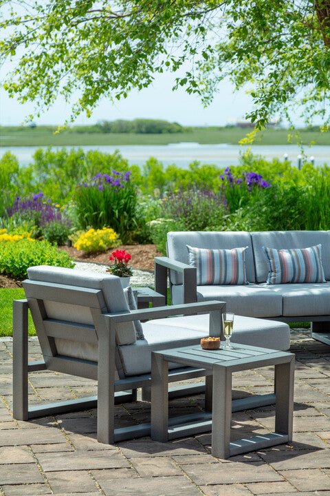 -Seaside Casual-Mia End Table-Pangaea Patio-Lifestyle Image