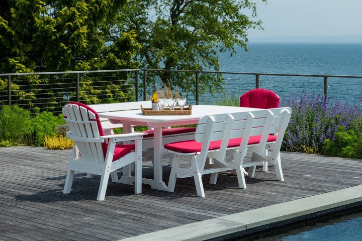 -Seaside Casual-Portsmouth Dining Table 42"x 72"-Pangaea Patio