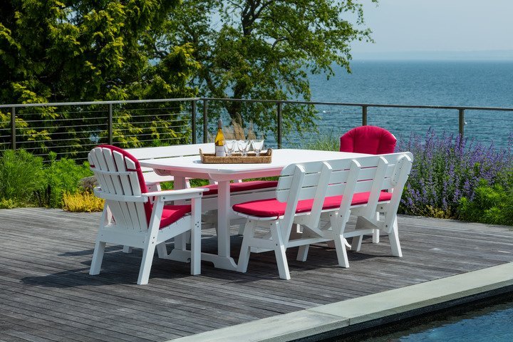 SC052-Seaside Casual-Portsmouth Dining Table 42"X 72"-Pangaea Patio