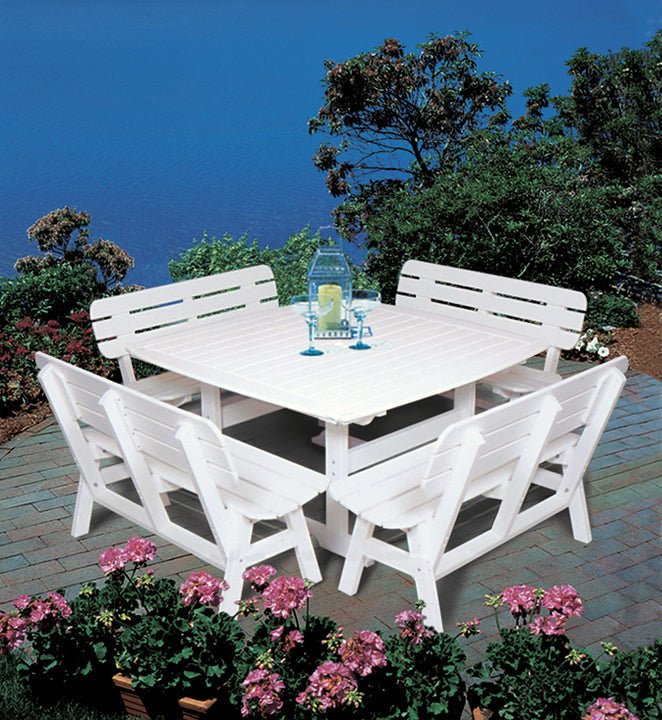 -Seaside Casual-Portsmouth Dining Table 56" x 56"-Pangaea Patio