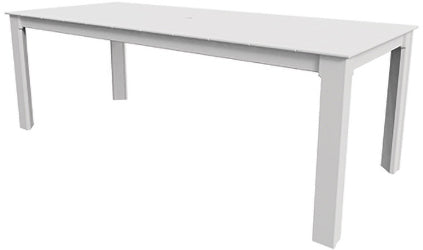 SC80902-Seaside Casual-Sur Dining Table 88" x 37"-White SC-Pangaea Patio