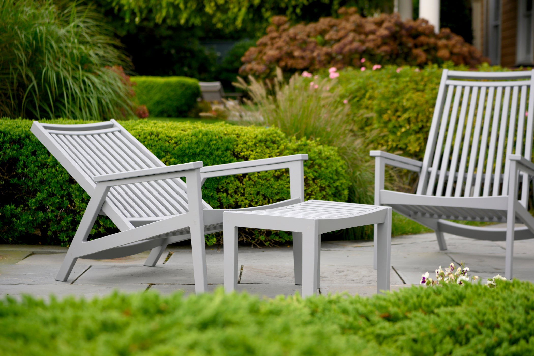 SC80005-Seaside Casual-Sur Reclining Lounge Chair-Gray SC-Pangaea Patio