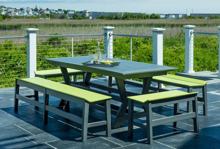 -Seaside Casual-Sym Dining Table 36" x 80"-Pangaea Patio-Lifestyle Image