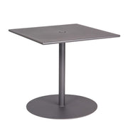 30" Iron Pedestal Base Square Bistro Table