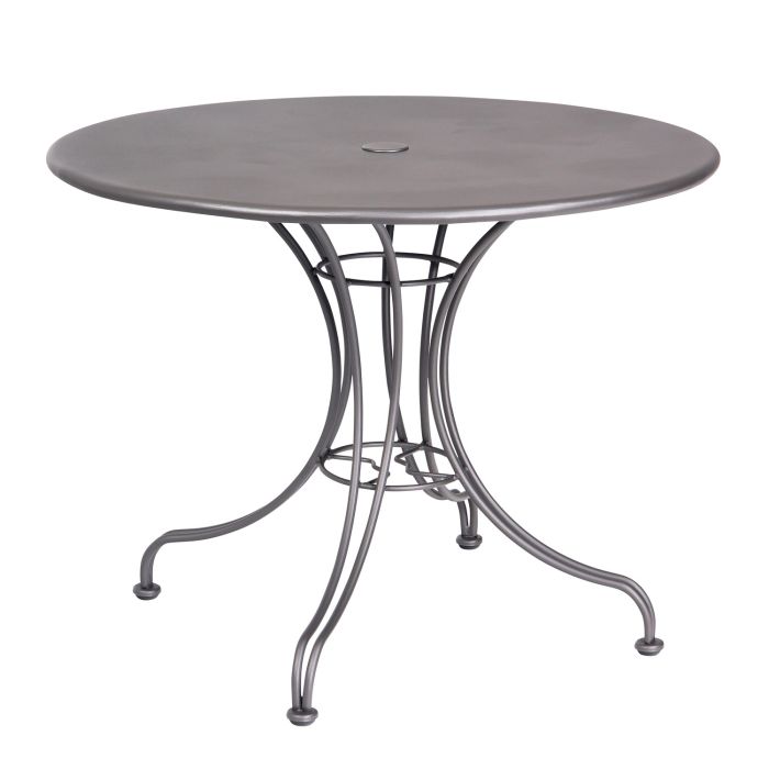 36" Iron Universal Round Dining Umbrella Table