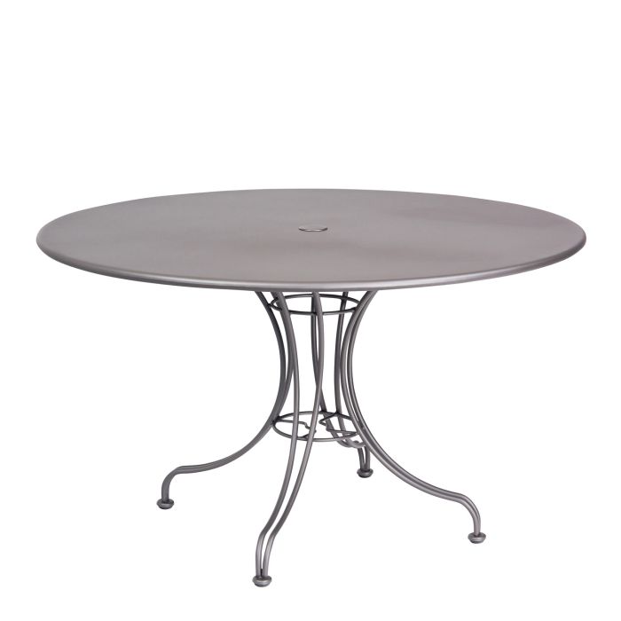 48" Iron Universal Round Dining Umbrella Table