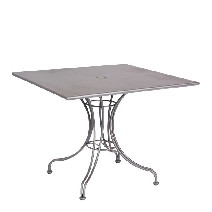 36" Iron Universal Square Dining Umbrella Table
