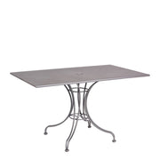48" x 30" Iron Universal Rectangular Dining Umbrella Table