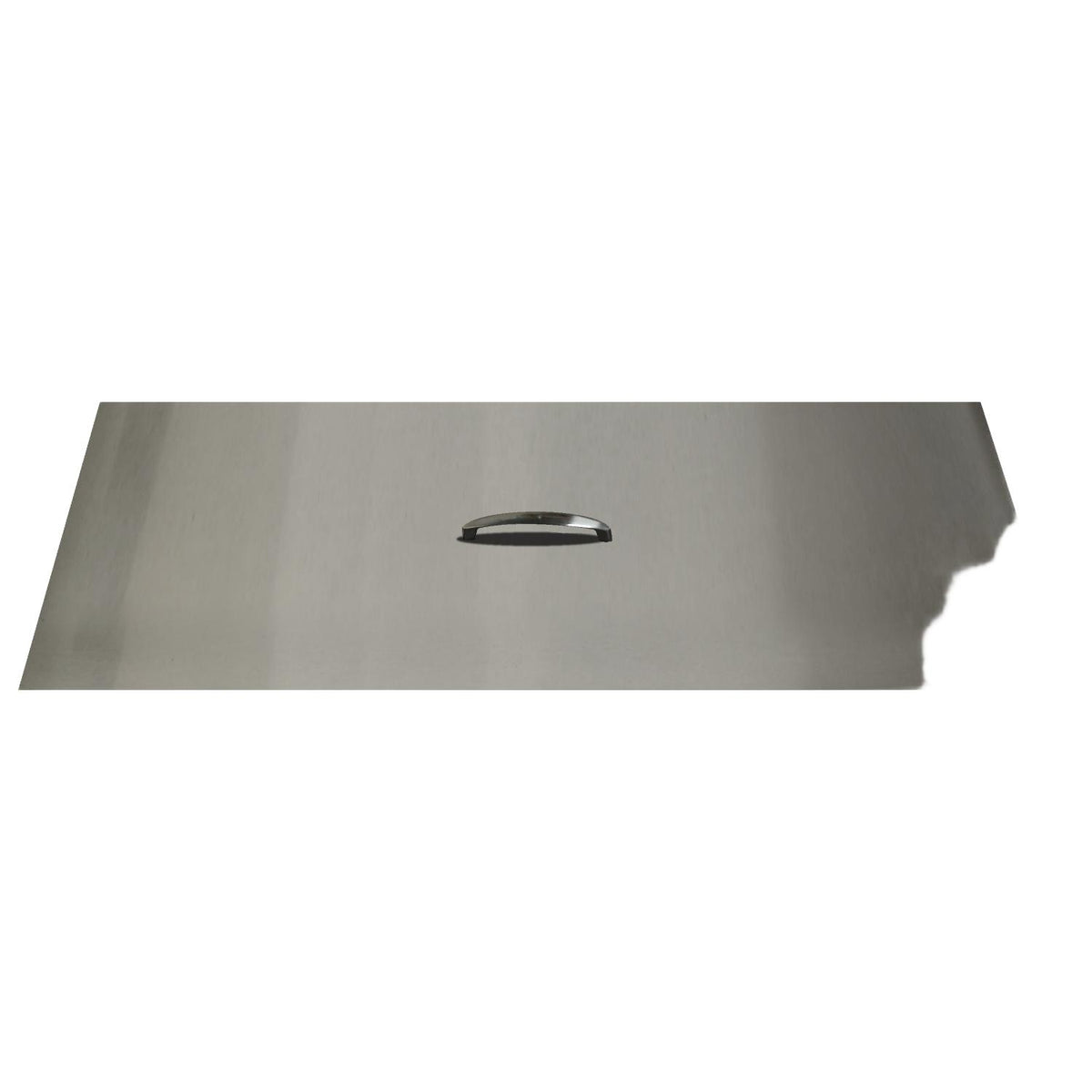 The Outdoor Plus Brushed Stainless Steel Rectangle Fire Pit Cover, 48x10-Inch