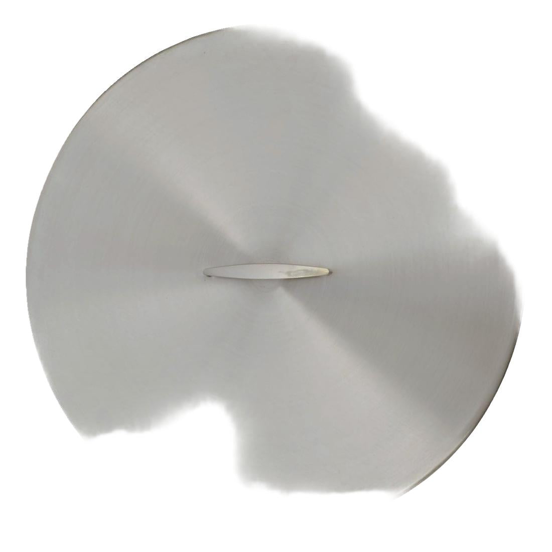 The Outdoor Plus Brushed Stainless Steel Round Fire Pit Cover, 30-Inch