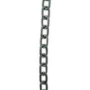 Metal chain on a white background