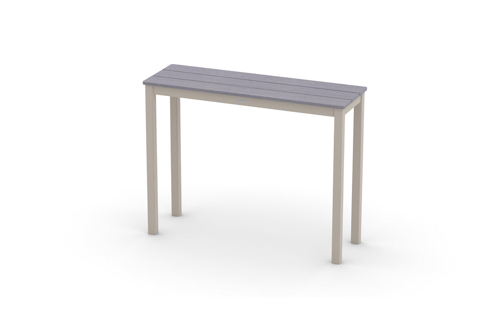 -Telescope Casual-18" x 54" Rectangular Rustic Table Top w/ Parsons Legs - Bar Height-Pangaea Patio