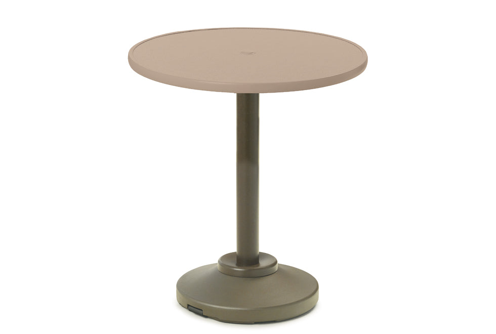 -Telescope Casual-30" Round Hammered MGP Table Top w/ 80lb Pedestal Base - Bar Height-Pangaea Patio