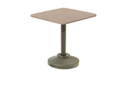 -Telescope Casual-36" Square Hammered MGP Table Top w/ 80lb Pedestal Base - Balcony Height-Pangaea Patio