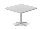 -Telescope Casual-36" Square Hammered MGP Table Top w/ Pedestal Base - Balcony Height-Pangaea Patio