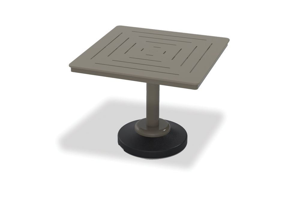 TCT113P2-Telescope Casual-36" Square MGP Table Top w/ 80lb Pedestal Base - Balcony Height-Pangaea Patio