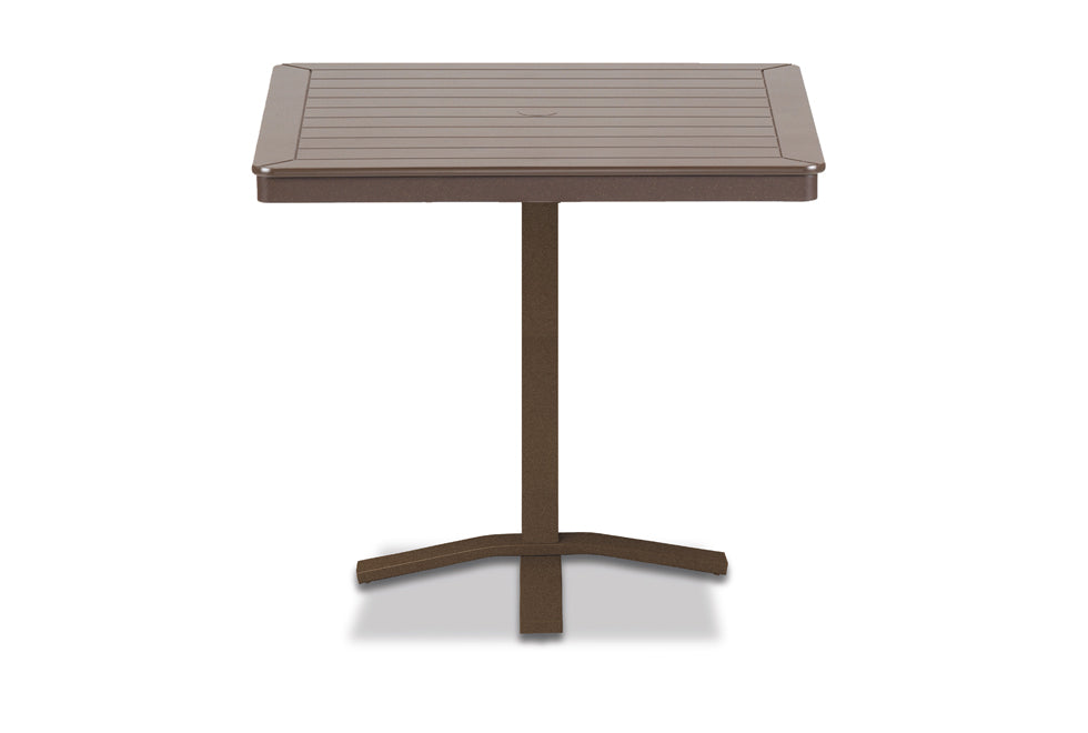 -Telescope Casual-36" Square MGP Table Top w/ Pedestal Base - Balcony Height-Pangaea Patio
