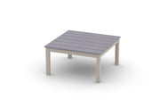 -Telescope Casual-36" Square Rustic Polymer Table Top w/ Parsons Legs - Coffee Height-Pangaea Patio