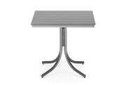 -Telescope Casual-36" Square Rustic Polymer Table Top w/ Standard Legs - Balcony Height-Pangaea Patio