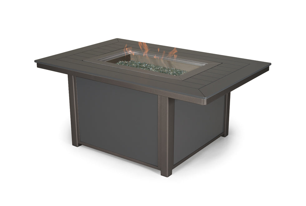 TC3F1-Telescope Casual-36" x 54" Rectangular Chat Height Fire Table-Pangaea Patio