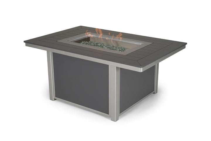 TC3F1-Telescope Casual-36" x 54" Rectangular Chat Height Fire Table-Pangaea Patio