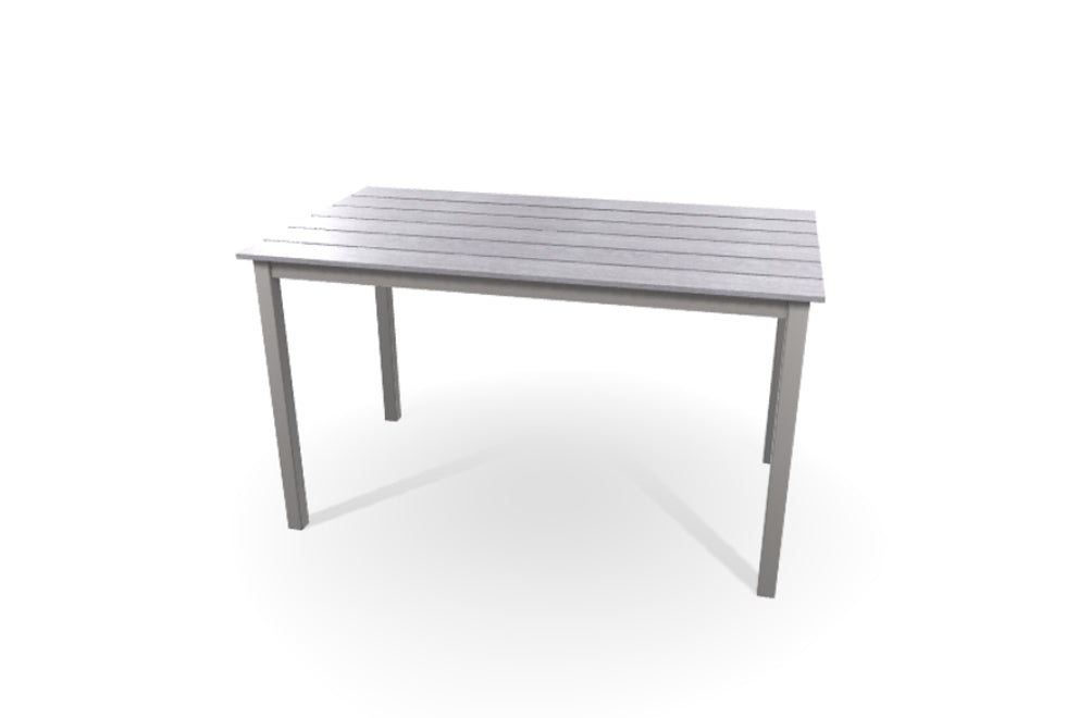 -Telescope Casual-36" x 64" Rectangular Rustic Table Top w/ Parsons Legs - Balcony Height-Pangaea Patio