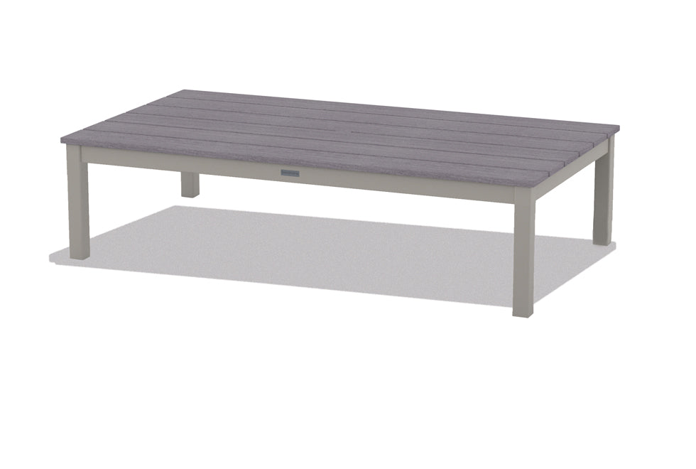 TCTM3R8M0-Telescope Casual-36" x 64" Rectangular Rustic Table Top w/ Parsons Legs - Coffee Height-Pangaea Patio