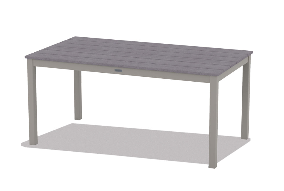 TCTM3R5M0-Telescope Casual-36" x 64" Rectangular Rustic Table Top w/ Parsons Legs - Dining Height-Pangaea Patio