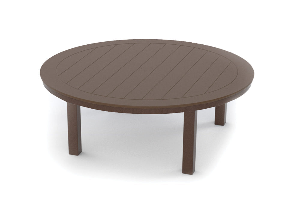 -Telescope Casual-42" Round MGP Table Top w/ Parsons Legs - Coffee Height-Pangaea Patio