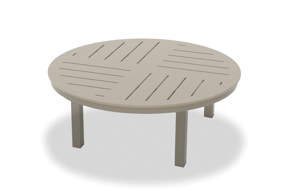 -Telescope Casual-42" Round MGP Table Top w/ Parsons Legs - Coffee Height-Pangaea Patio