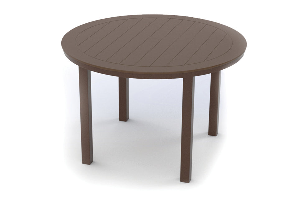 -Telescope Casual-42" Round MGP Table Top w/ Parsons Legs - Dining Height-Pangaea Patio