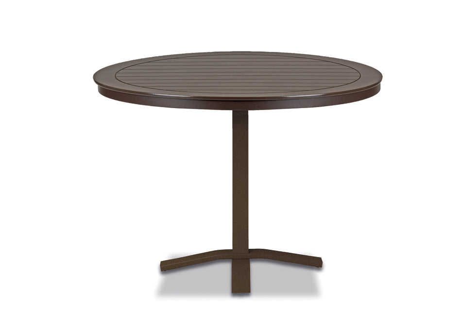 -Telescope Casual-42" Round MGP Table Top w/ Pedestal Base - Balcony Height-Pangaea Patio
