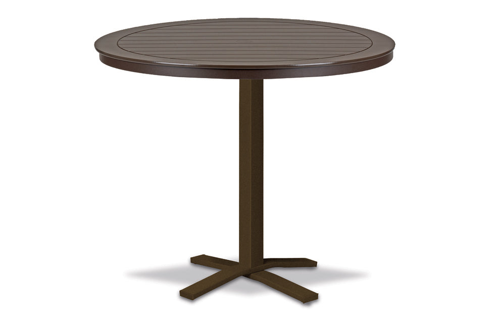 -Telescope Casual-42" Round MGP Table Top w/ Pedestal Base - Bar Height-Pangaea Patio