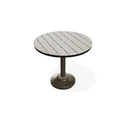 -Telescope Casual-42" Round Rustic Table Top w/ 80lb Pedestal Base - Balcony Height-Pangaea Patio