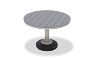 -Telescope Casual-42" Round Rustic Table Top w/ 80lb Pedestal Base - Dining Height-Pangaea Patio