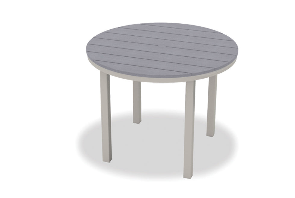 -Telescope Casual-42" Round Rustic Table Top w/ Parsons Legs - Balcony Height-Pangaea Patio