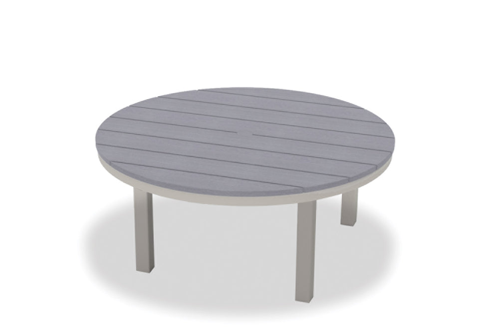 TCT32R8M0-Telescope Casual-42" Round Rustic Table Top w/ Parsons Legs - Coffee Height-Pangaea Patio