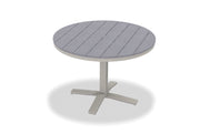 -Telescope Casual-42" Round Rustic Table Top w/ Pedestal Base - Dining Height-Pangaea Patio