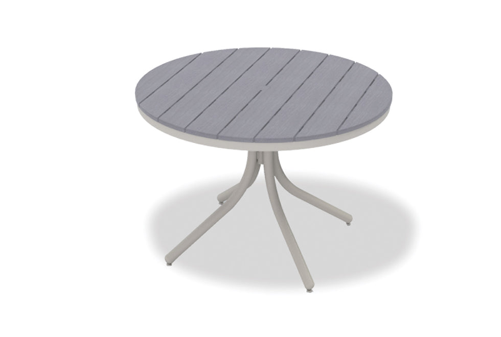 TCT12R3W5-Telescope Casual-42" Round Rustic Table Top w/ Standard Legs - Balcony Height-Pangaea Patio