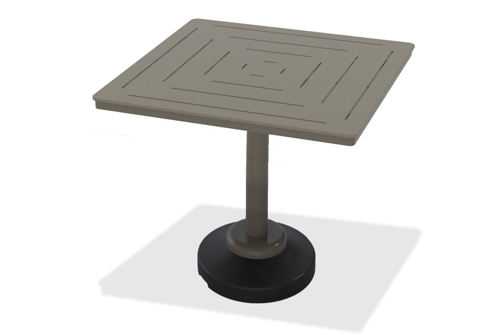 -Telescope Casual-42" Square MGP Table Top w/ 80lb Pedestal Base - Bar Height-Pangaea Patio