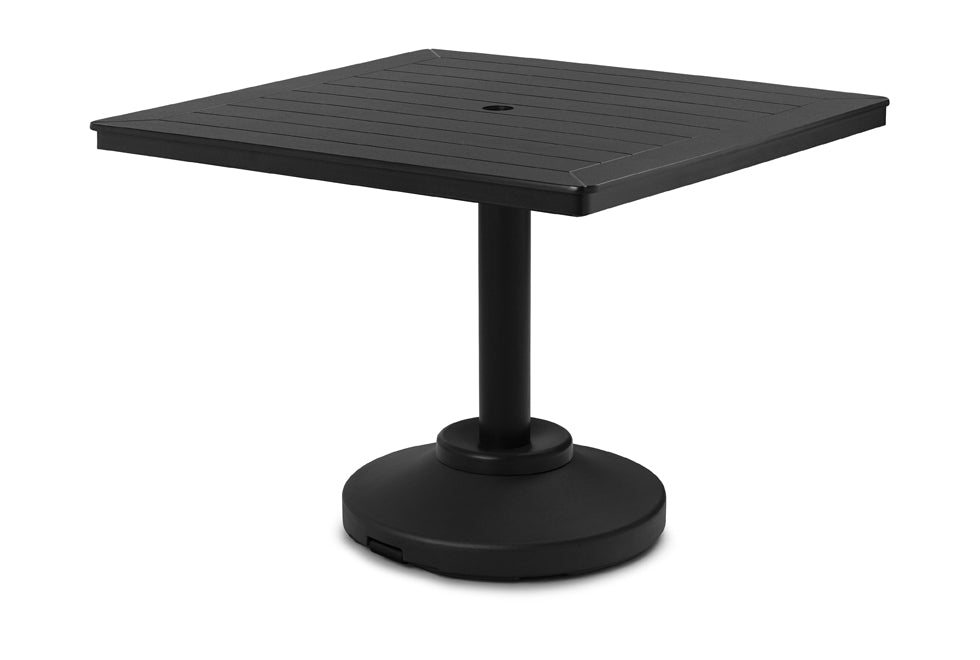 TCTP92P2-Telescope Casual-42" Square MGP Table Top w/ 80lb Pedestal Base - Dining Height-Pangaea Patio