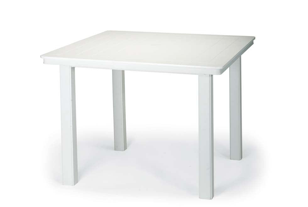 -Telescope Casual-42" Square MGP Table Top w/ Parsons Legs - Dining Height-Pangaea Patio