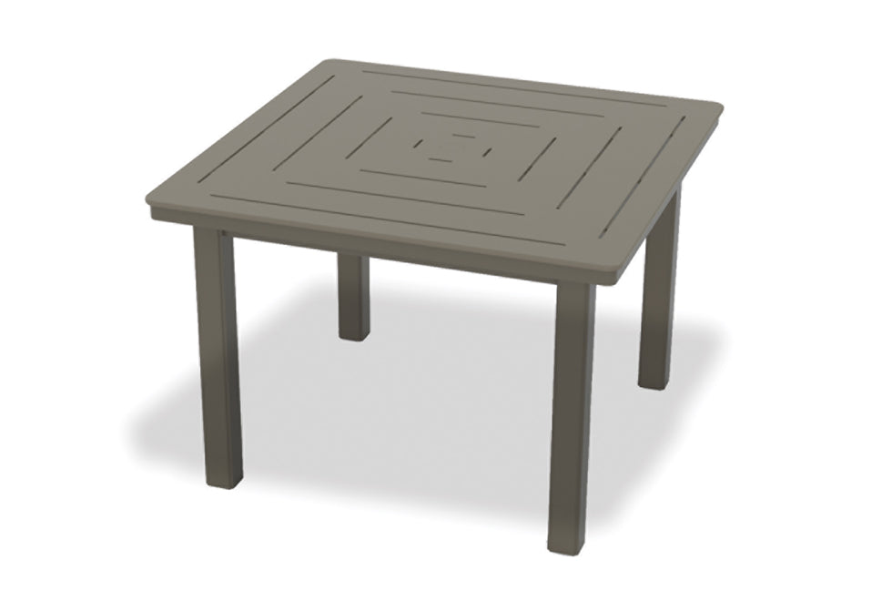 -Telescope Casual-42" Square MGP Table Top w/ Parsons Legs - Dining Height-Pangaea Patio