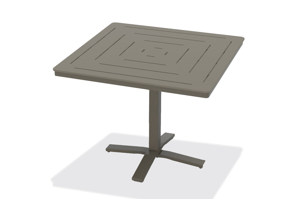-Telescope Casual-42" Square MGP Table Top w/ Pedestal Base - Balcony Height-Pangaea Patio