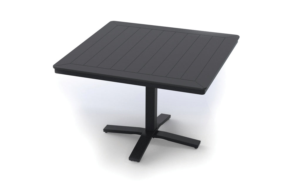 -Telescope Casual-42" Square MGP Table Top w/ Pedestal Base - Dining Height-Pangaea Patio
