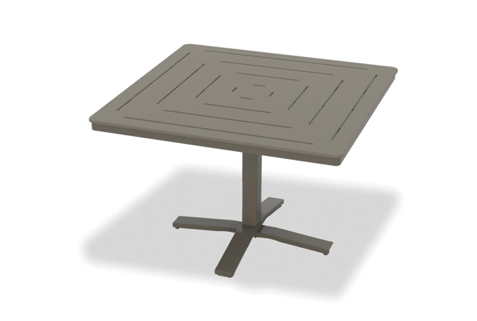 -Telescope Casual-42" Square MGP Table Top w/ Pedestal Base - Dining Height-Pangaea Patio