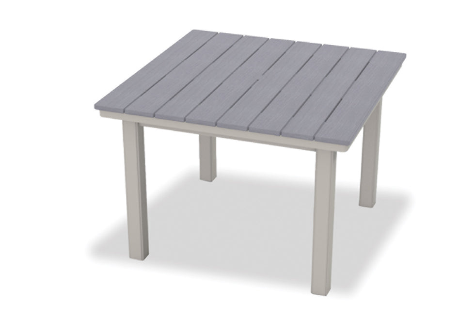 TCT09R381-Telescope Casual-42" Square Rustic Table Top w/ Parsons Legs - Balcony Height-Pangaea Patio